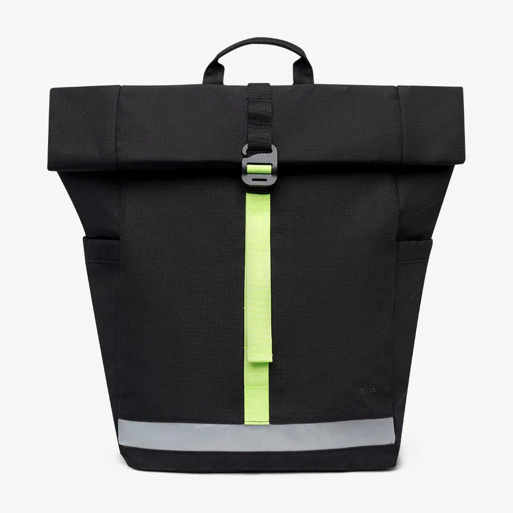 Lars Roll Backpack Black Lime Vandra sold by Ivalo.com
