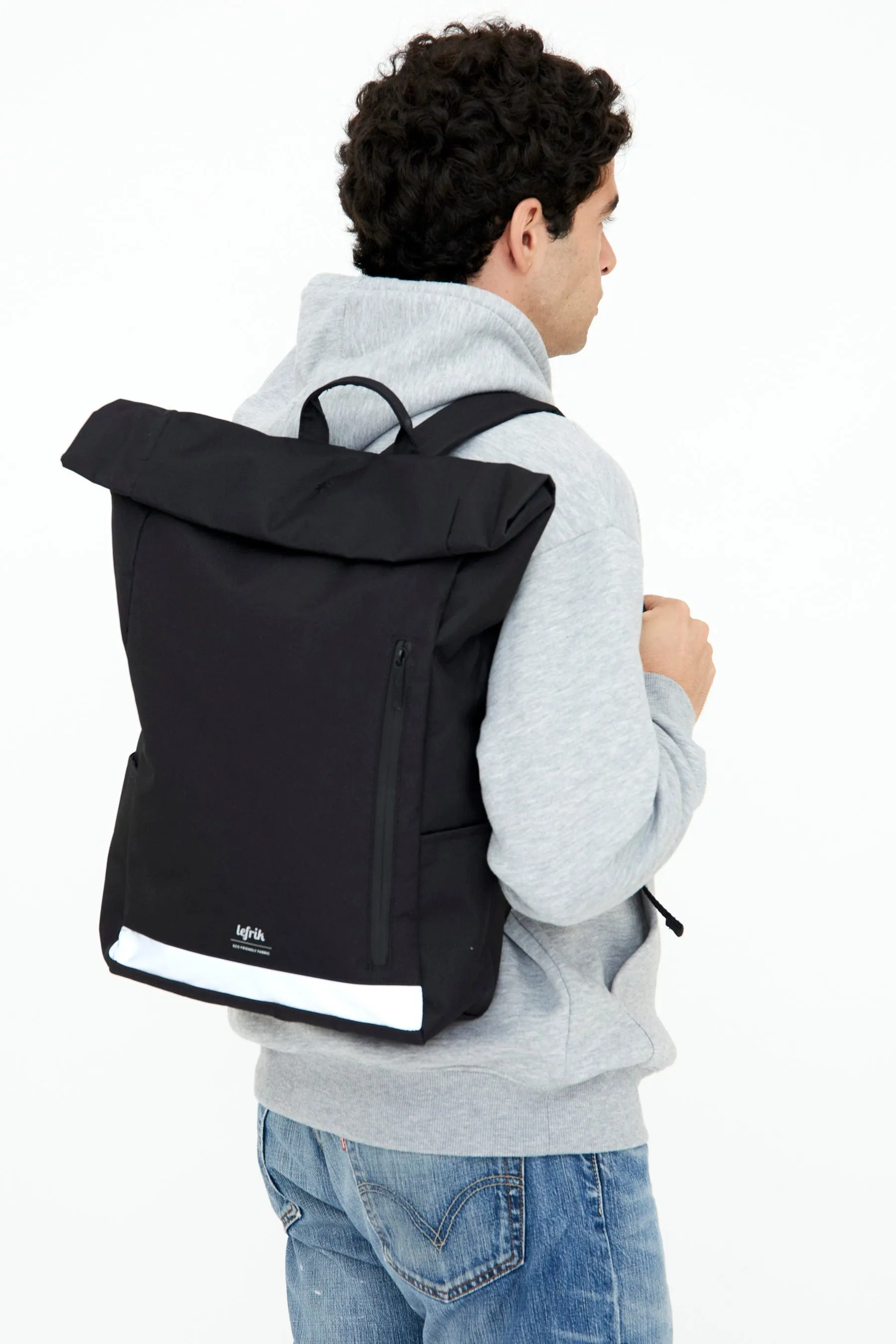 Roll Reflective Backpack Black sold by Ivalo.com product image thumbnail 2