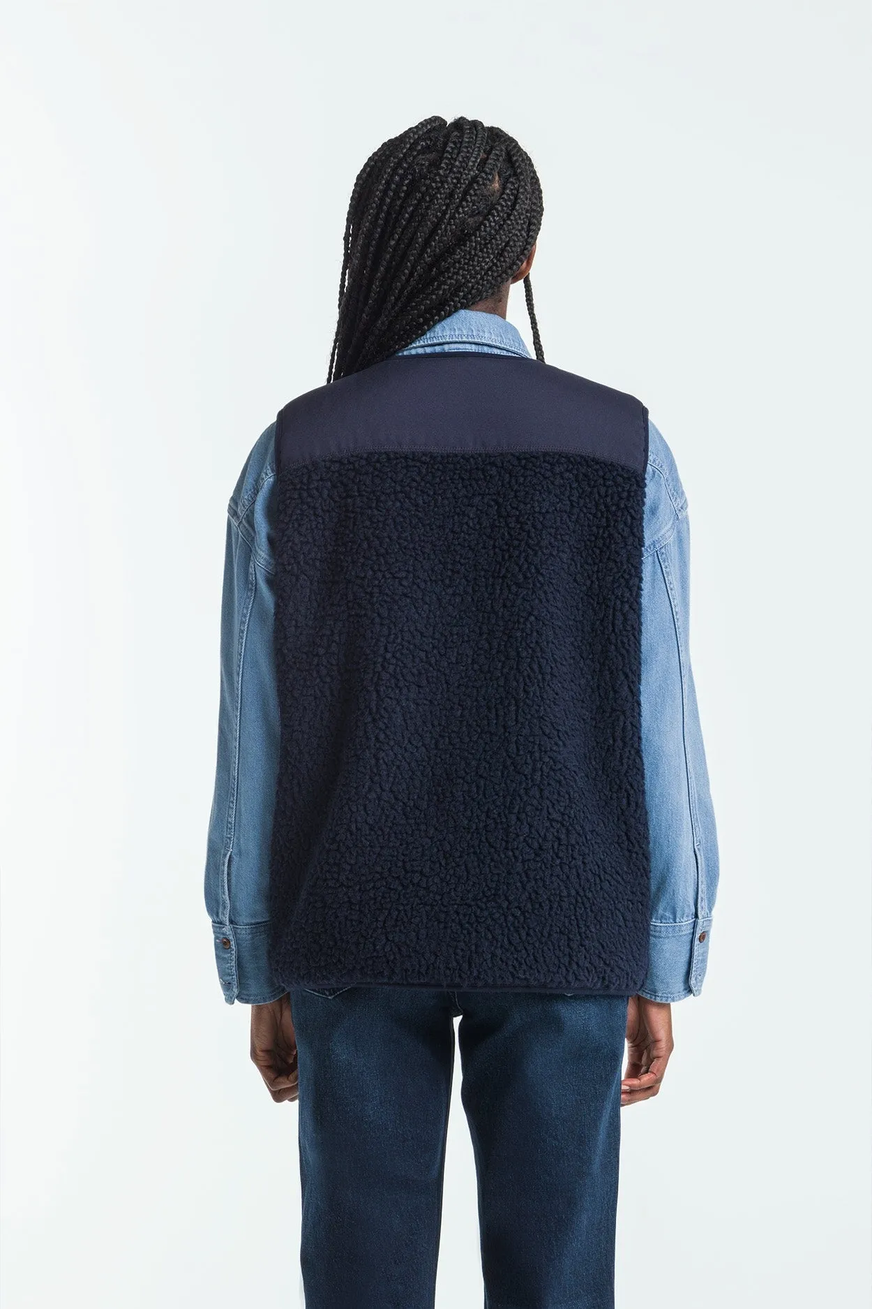 Tenji Unisex Sherpa Vest Maritime Blue sold by Ivalo.com product image thumbnail 2