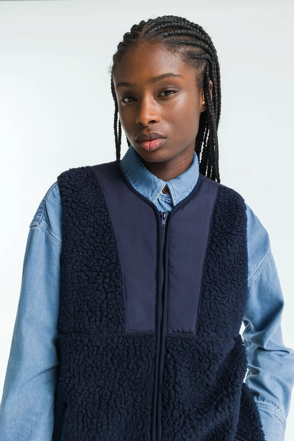 Tenji Unisex Sherpa Vest Maritime Blue sold by Ivalo.com product image thumbnail 4