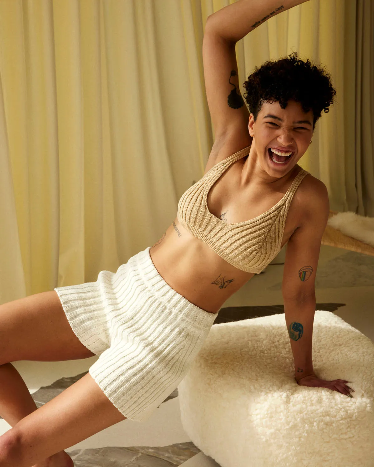 Pilnatis Cotton Shorts Off-White sold by Ivalo.com product image thumbnail 2