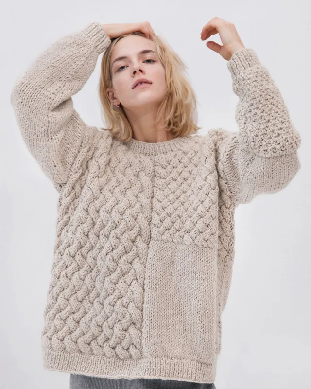 Heartbreaker Alpaca & Wool Sweater Beige sold by Ivalo.com