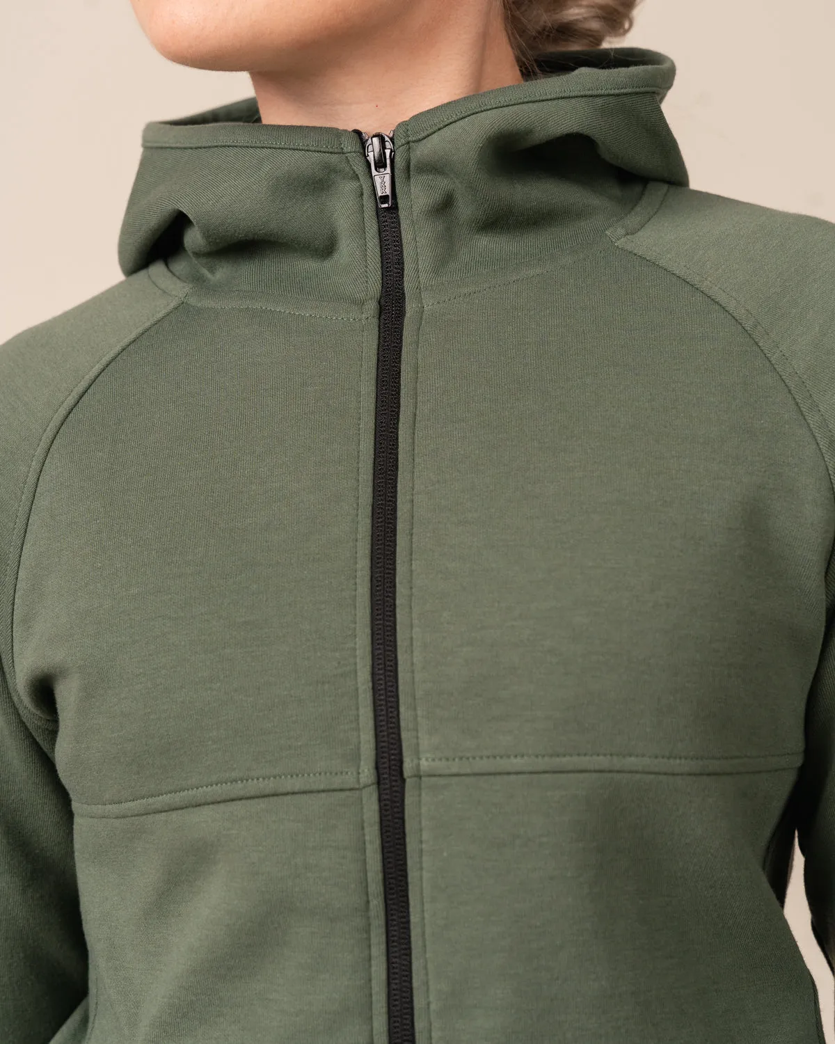Toive Zip-Up Hoodie Sage Green sold by Ivalo.com product image thumbnail 3