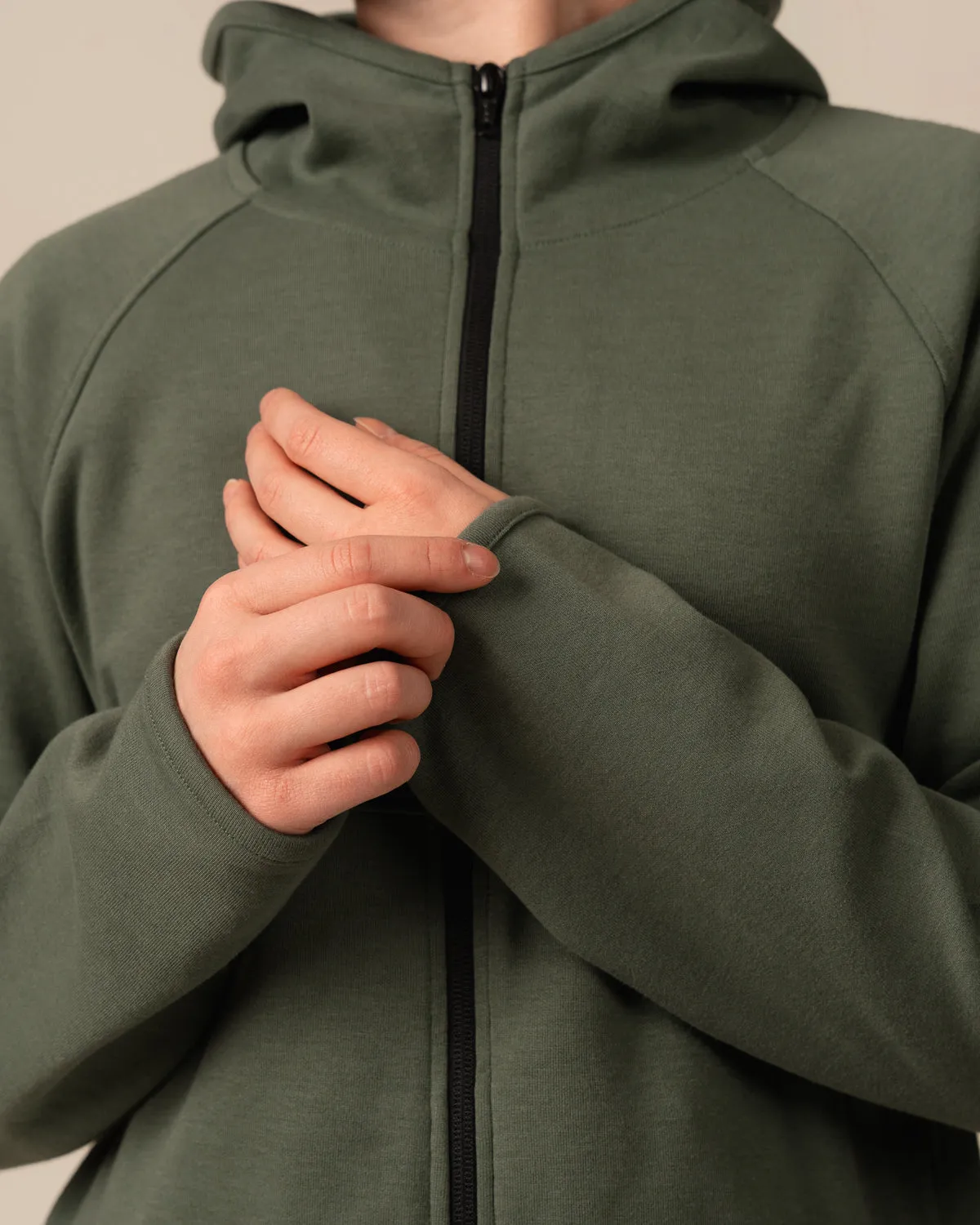 Toive Zip-Up Hoodie Long Sage Green sold by Ivalo.com product image thumbnail 4