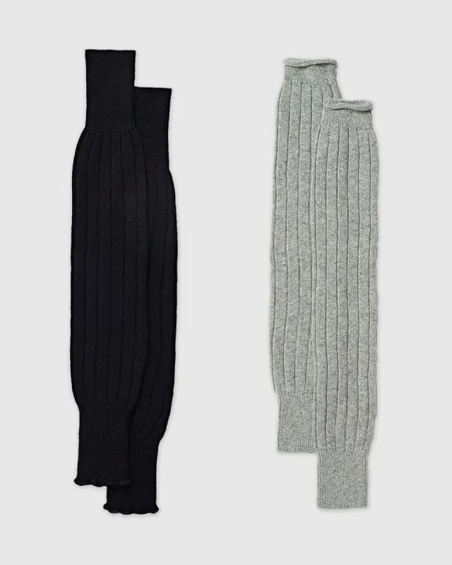 Heidi Leg/Arm Warmer 2-Pack Black/Grey sold by Ivalo.com