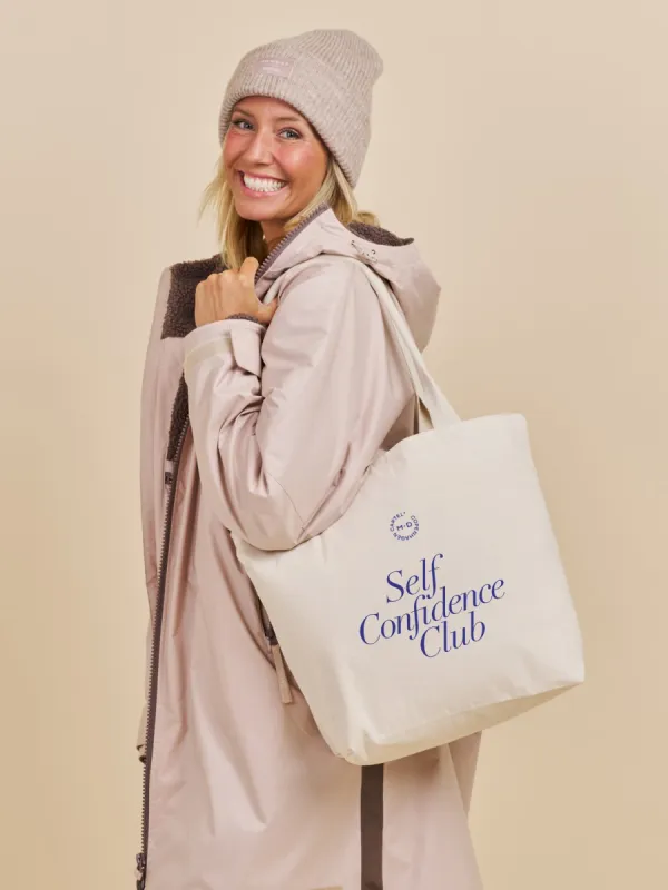 Cartel x Monday Self-Confidence Club Maxi Tote Bag White made by Ivalo.com