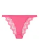 Satin Lace Bikini Tanga Bubblegum Pink sold by Ivalo.com