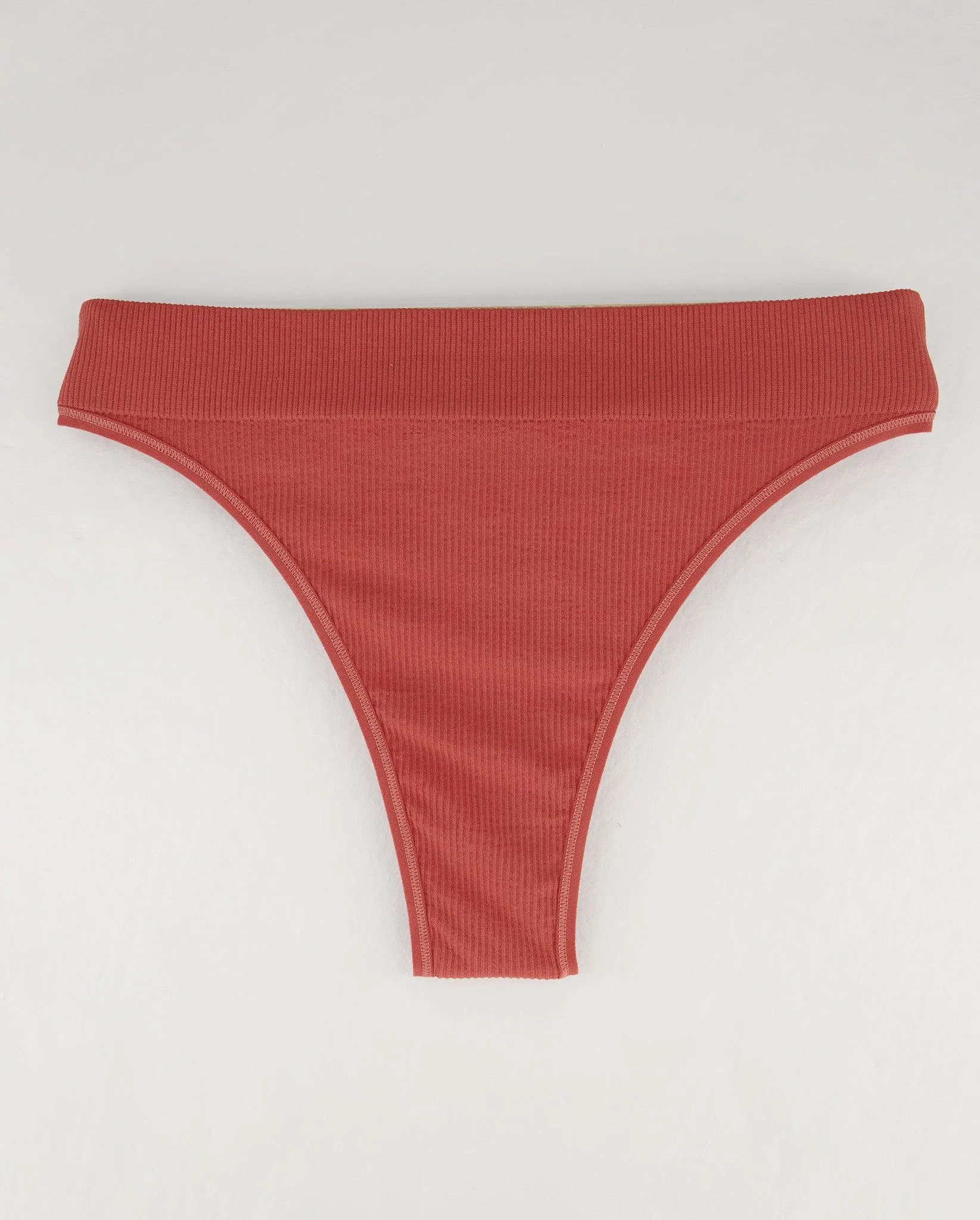 Seamless Ribbed High Cut String Ruby Rebel sold by Ivalo.com