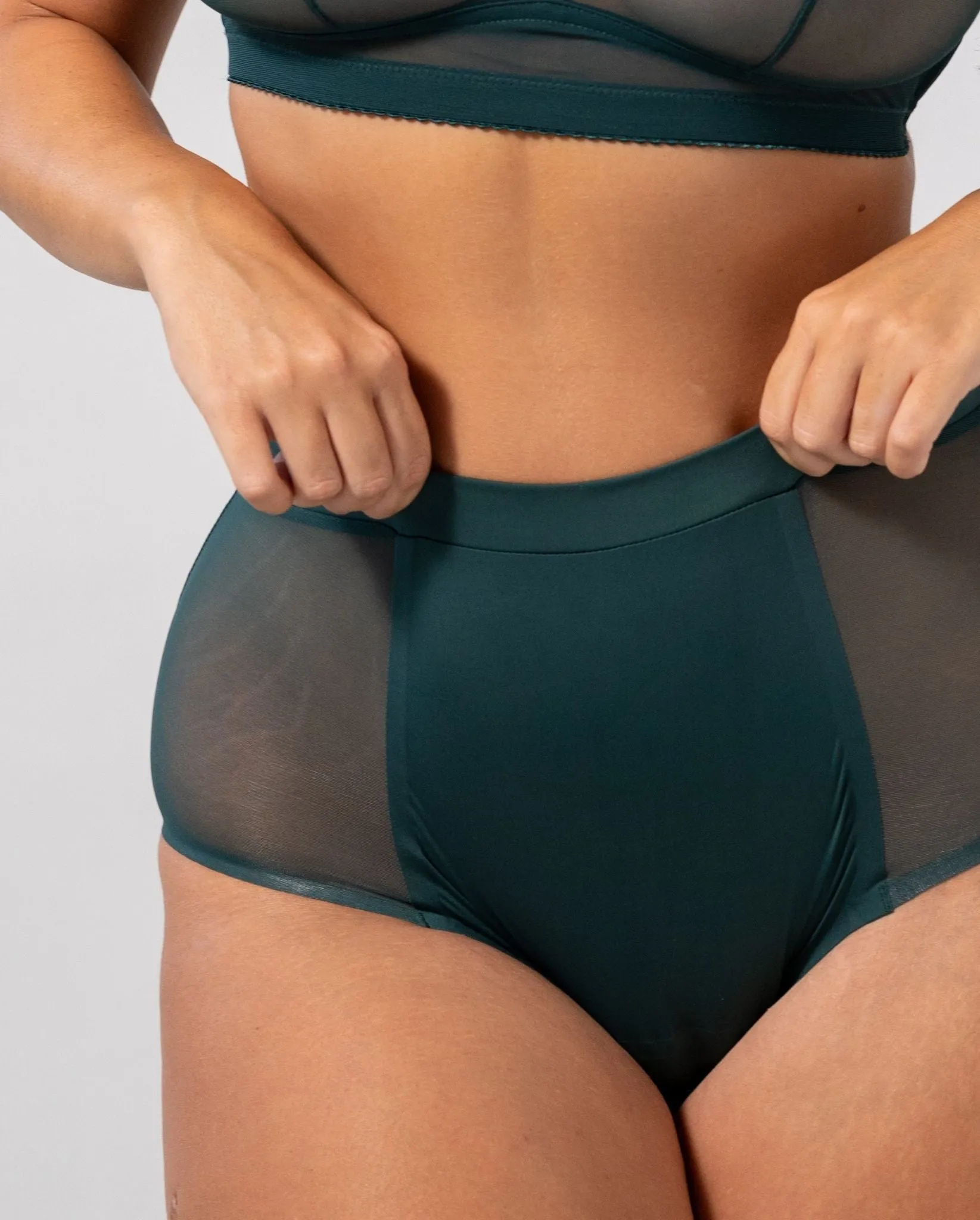 Micro Period Highwaist Briefs Pine Green sold by Ivalo.com product image thumbnail 5