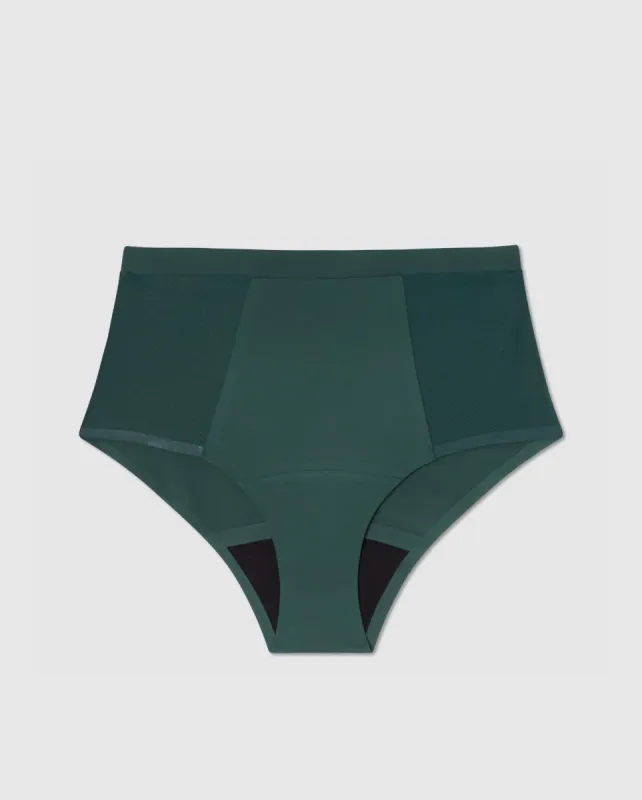 Micro Period Highwaist Briefs Pine Green sold by Ivalo.com