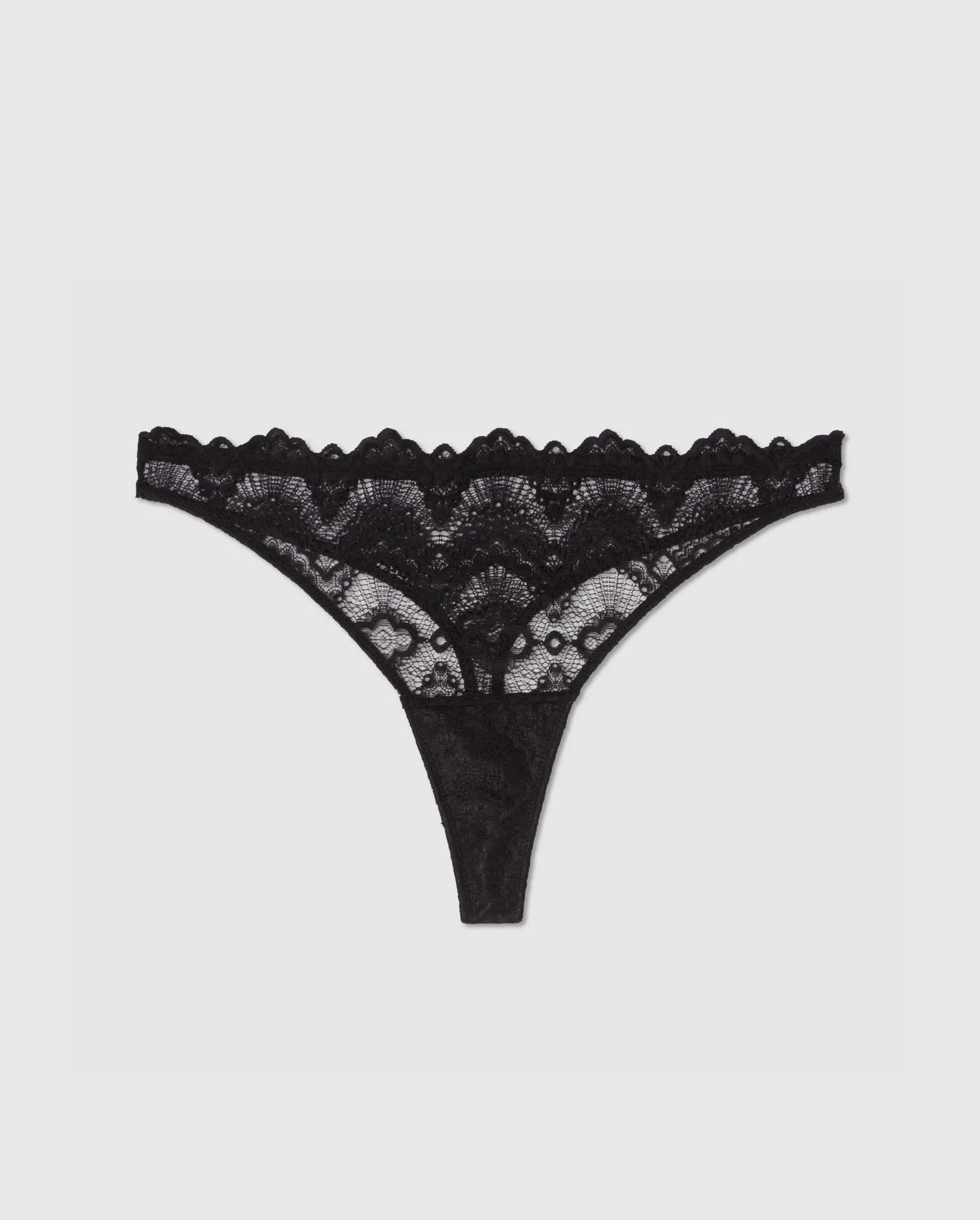 Lace Period Thong Black sold by Ivalo.com