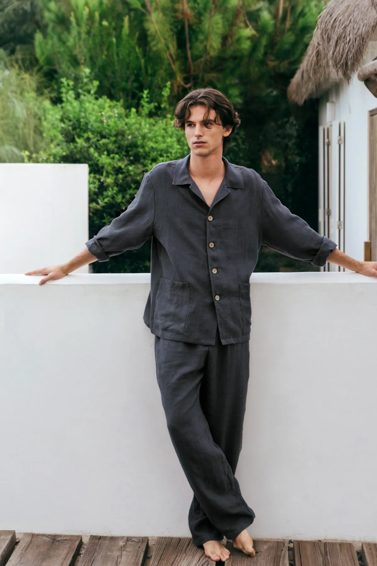 Men's Oliver Linen Loungewear Pyjama Set sold by Ivalo.com product image thumbnail 2