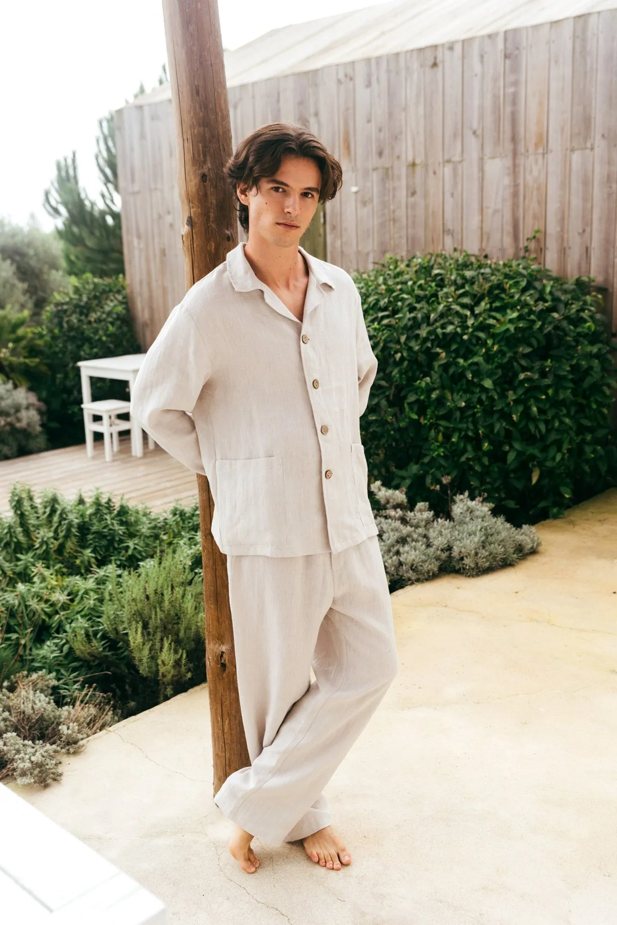 Men's Oliver Linen Loungewear Pyjama Set sold by Ivalo.com product image thumbnail 3