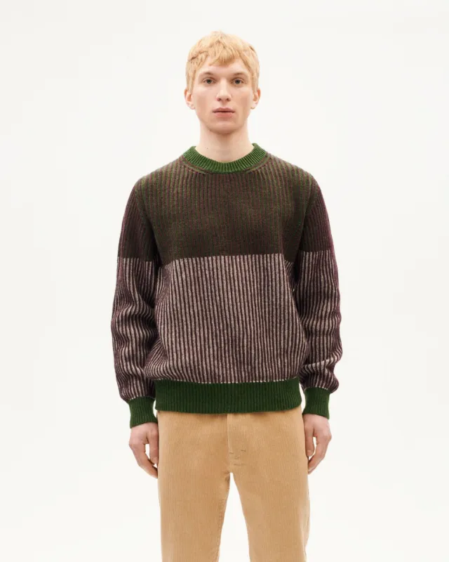Men's Guiu Wool Sweater Brown sold by Ivalo.com