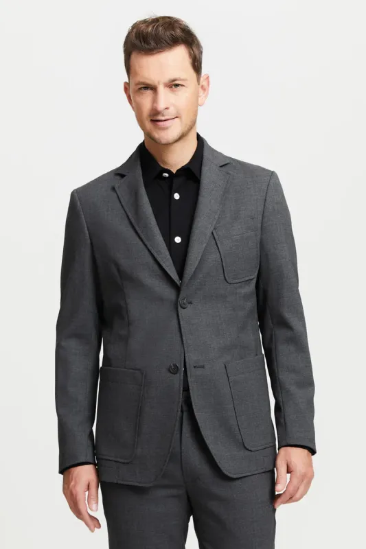 Jere Merino Wool Blazer Jacket Grey sold by Ivalo.com