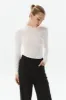 Saint Body Mini Turtleneck Bodysuit White sold by Ivalo.com