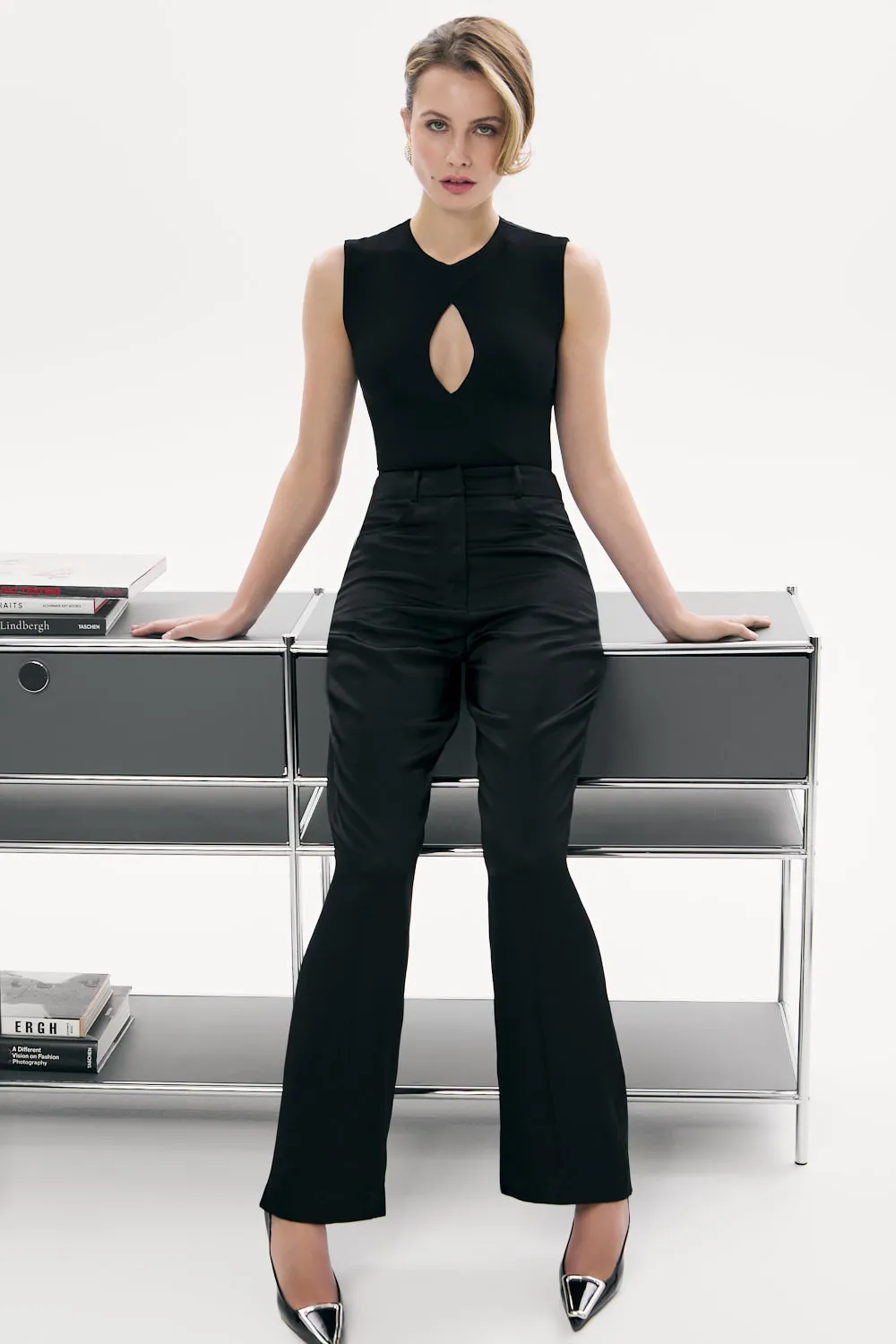 Sleeveless Teardrop Bodysuit Black sold by Ivalo.com product image thumbnail 2