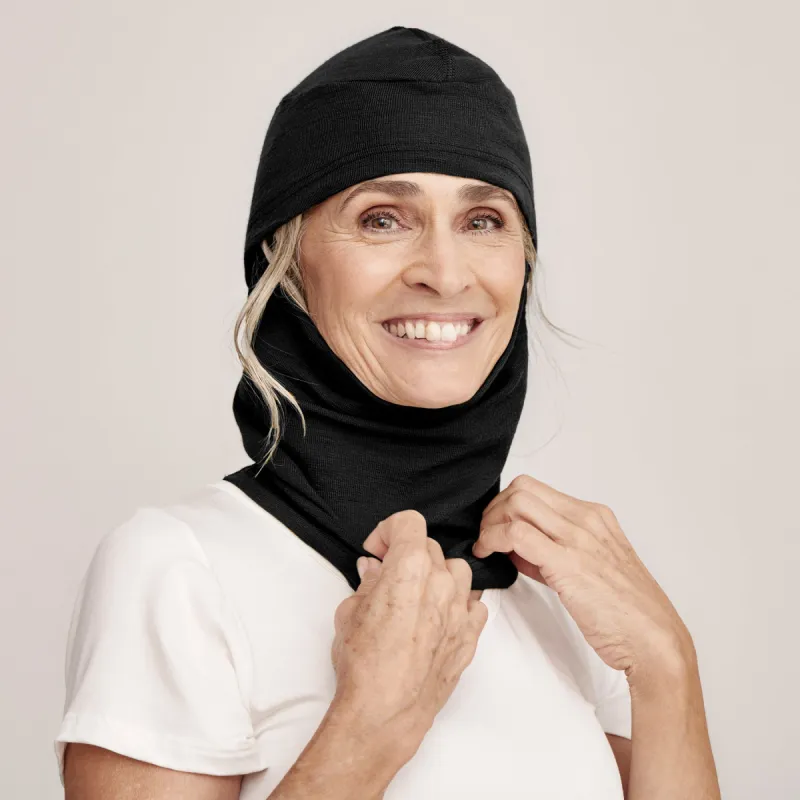Tam Silk Merino Wool Balaclava Black sold by Ivalo.com