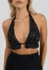 Bindi Sequins Halter Top Black sold by Ivalo.com