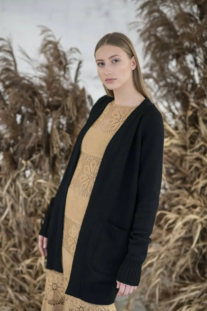 Long Raglan Sleeve Merino Wool Cardigan sold by Ivalo.com product image thumbnail 2