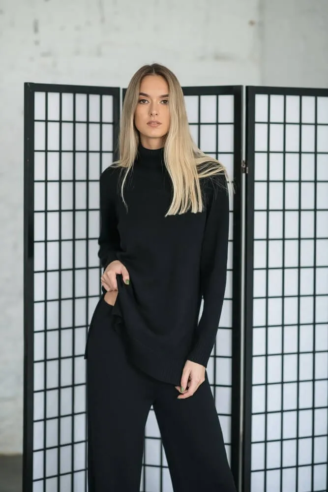 Merino Wool Turtleneck Sweater Black sold by Ivalo.com product image thumbnail 3