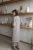 Longline Merino Wool Dress With Turn-Up Trims Beige sold by Ivalo.com