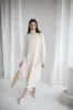 Turtleneck Knitted Merino Wool Sweater Dress Natural White sold by Ivalo.com
