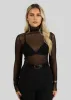 Petrus See-Through Turtleneck Sweater Black sold by Ivalo.com