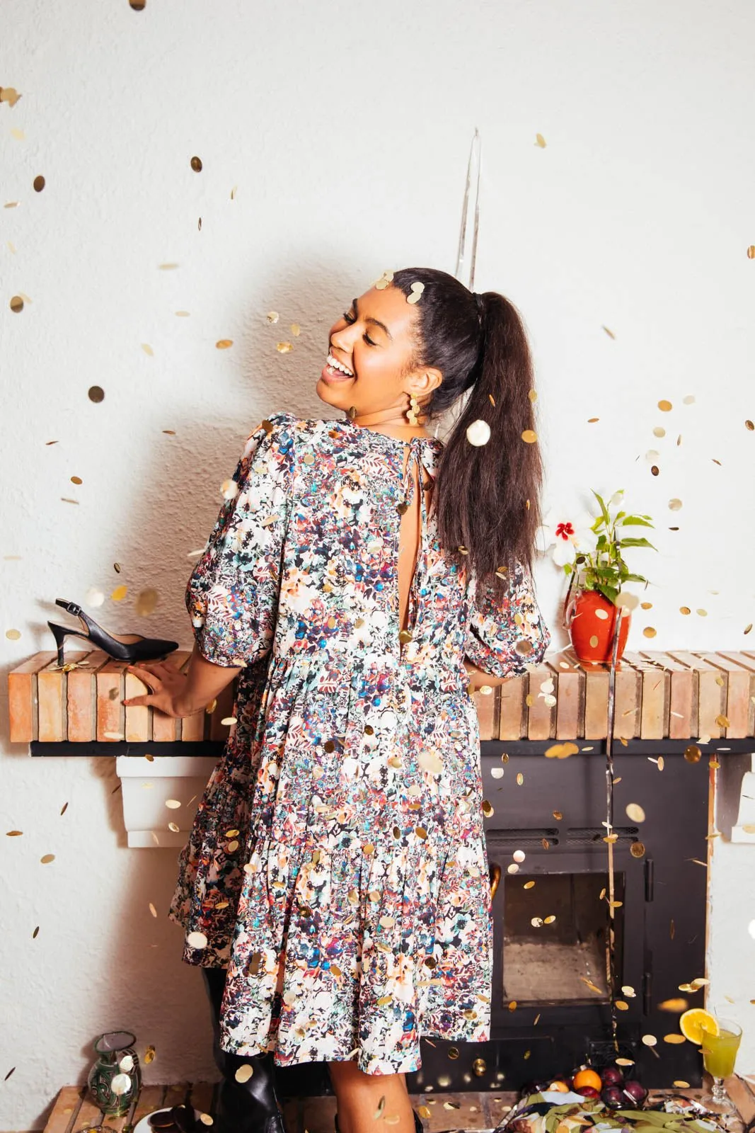 Tiered Mini Dress Blooming Forest sold by Ivalo.com product image thumbnail 3