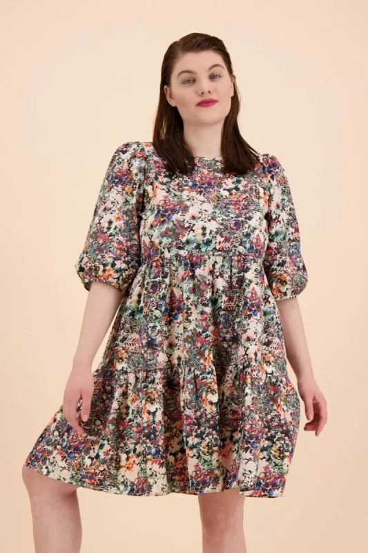 Tiered Mini Dress Blooming Forest sold by Ivalo.com