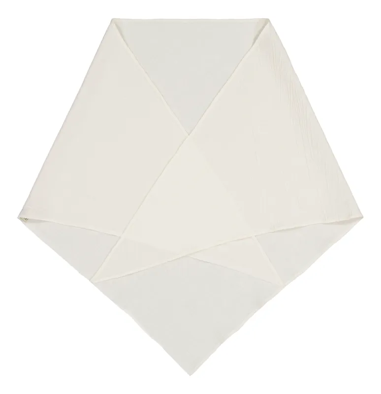 Maggholm Hemp-silk Triangle Scarf White sold by Ivalo.com