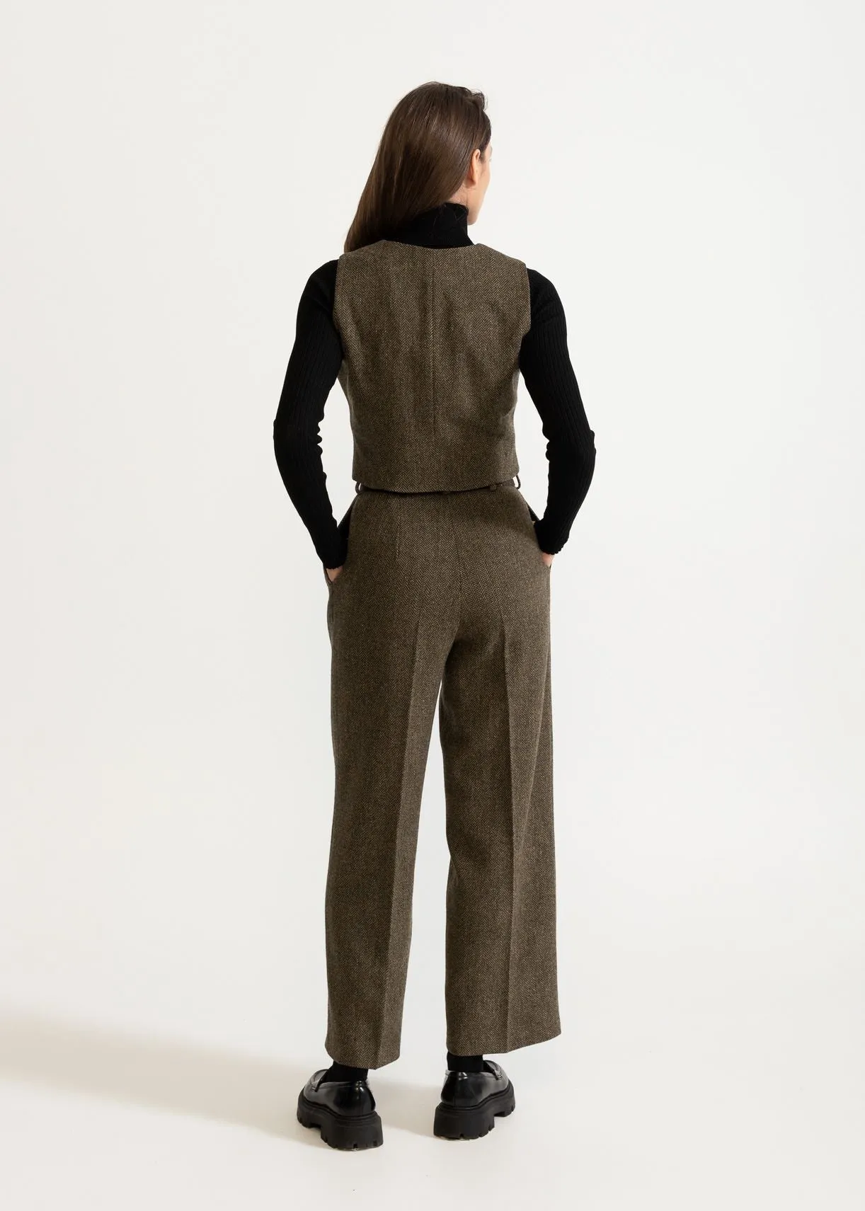 Women's Figa Wool Waistcoat Green sold by Ivalo.com product image thumbnail 2