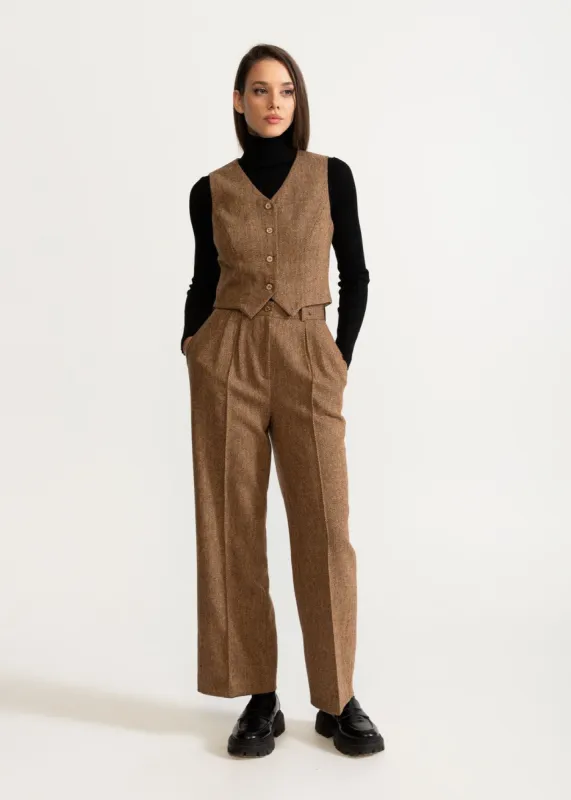 Women's Figa Wool Set Whiskey Brown sold by Ivalo.com