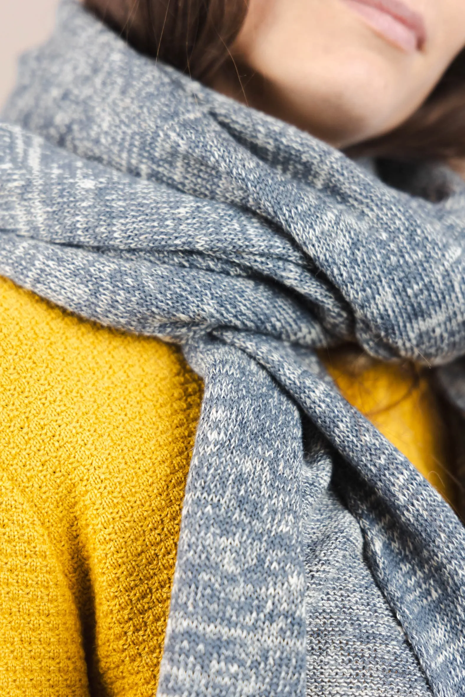 The Hemp & Wool Scarf Grey sold by Ivalo.com product image thumbnail 2