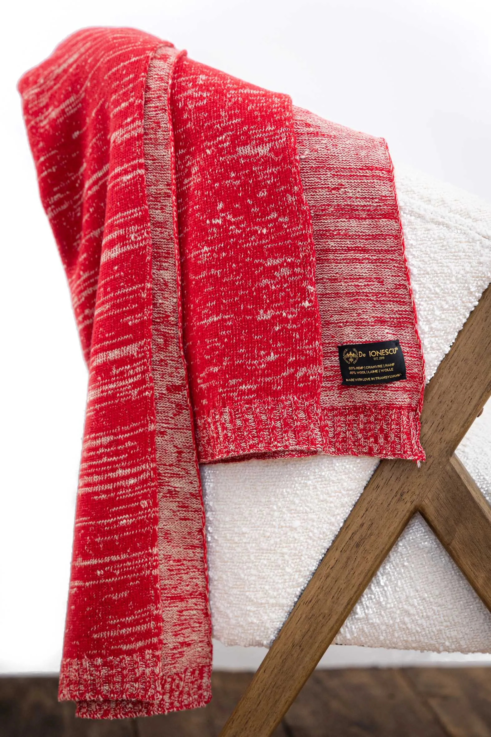 The Hemp & Wool Scarf Red sold by Ivalo.com product image thumbnail 2