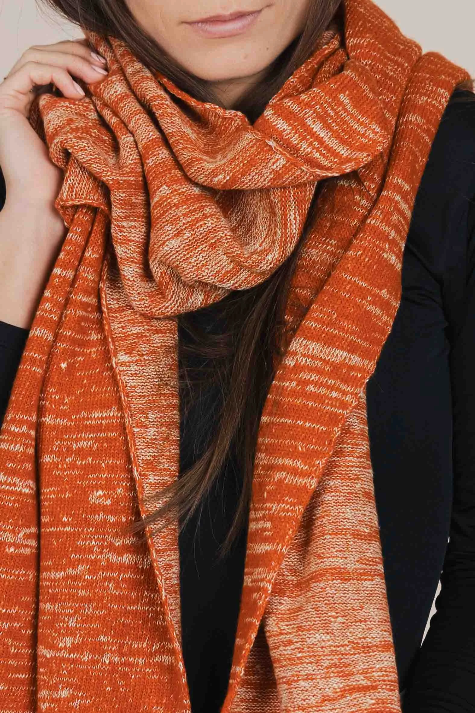 The Hemp & Wool Scarf Orange sold by Ivalo.com product image thumbnail 4