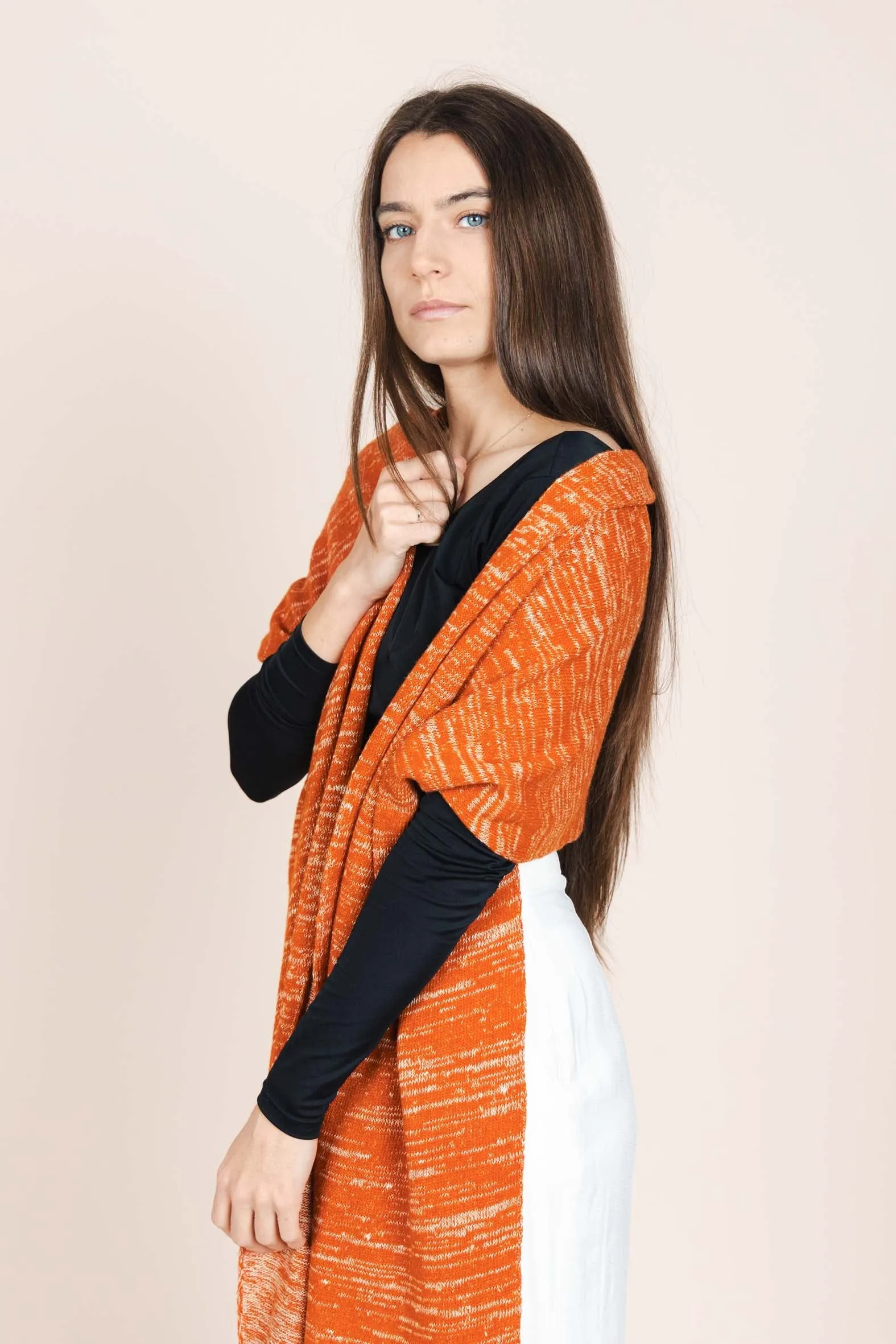 The Hemp & Wool Scarf Orange sold by Ivalo.com