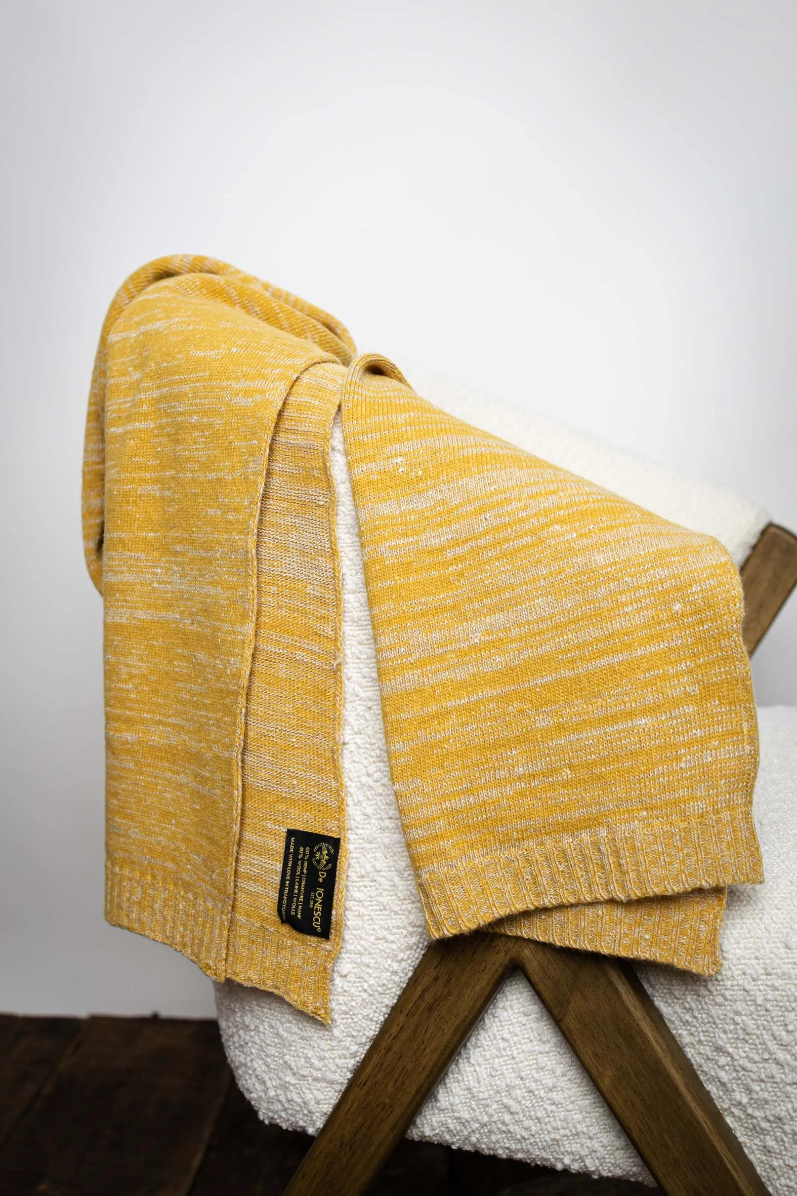 The Hemp & Wool Scarf Yellow sold by Ivalo.com product image thumbnail 2