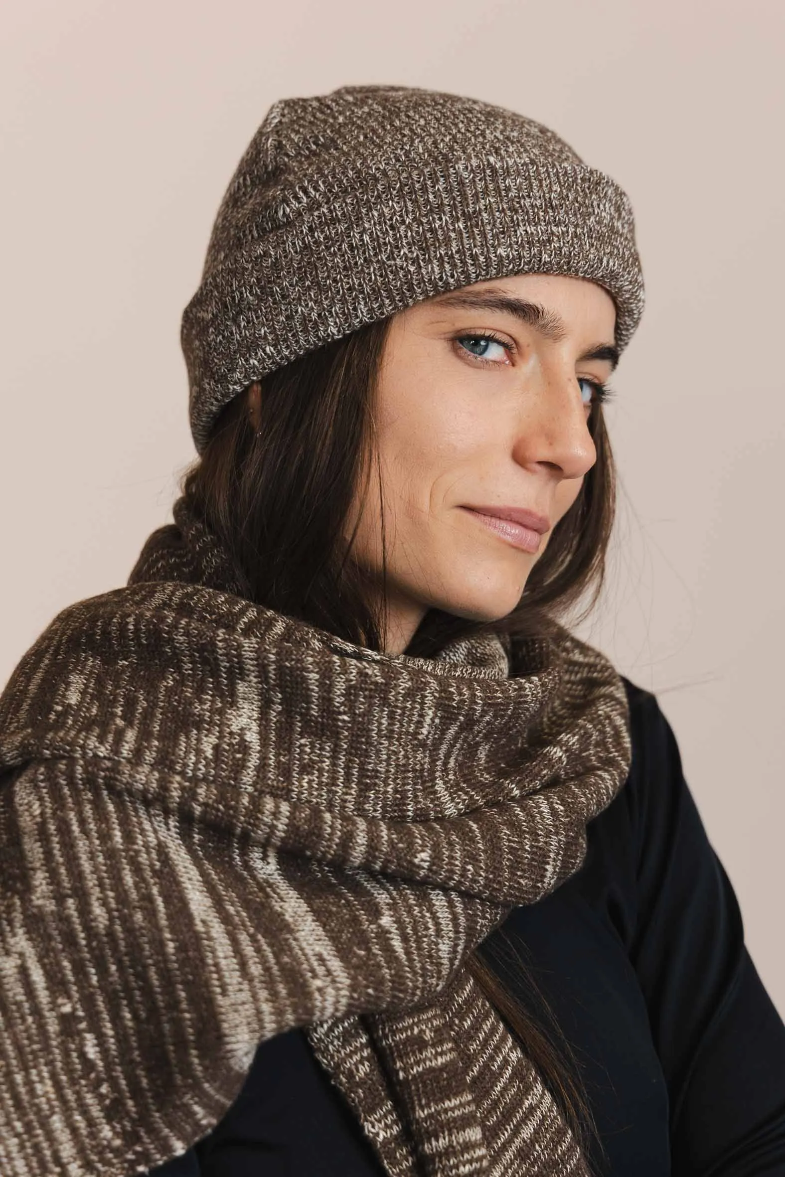 The Hemp & Wool Scarf  Brown sold by Ivalo.com