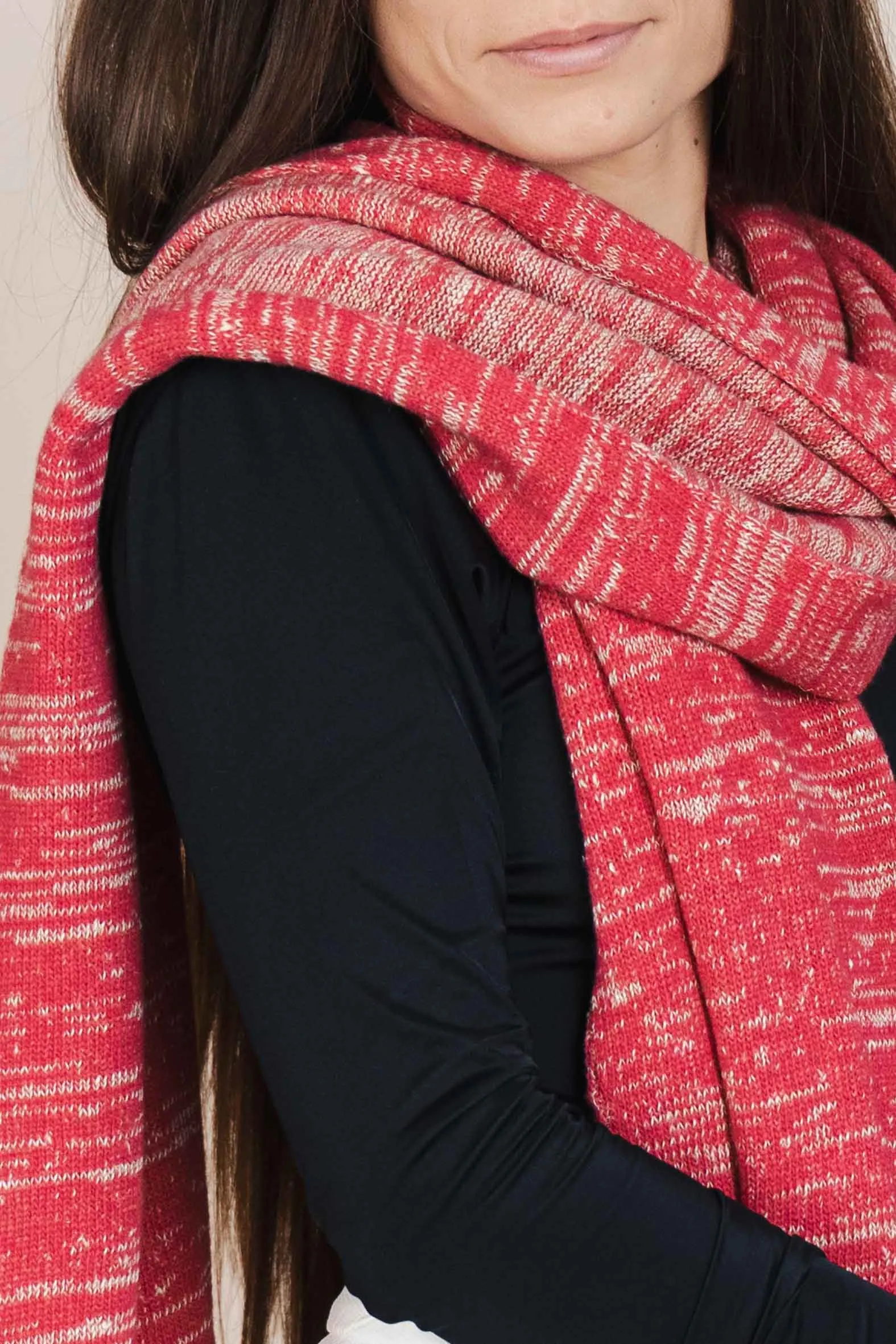 The Hemp & Wool Scarf Pink sold by Ivalo.com product image thumbnail 5