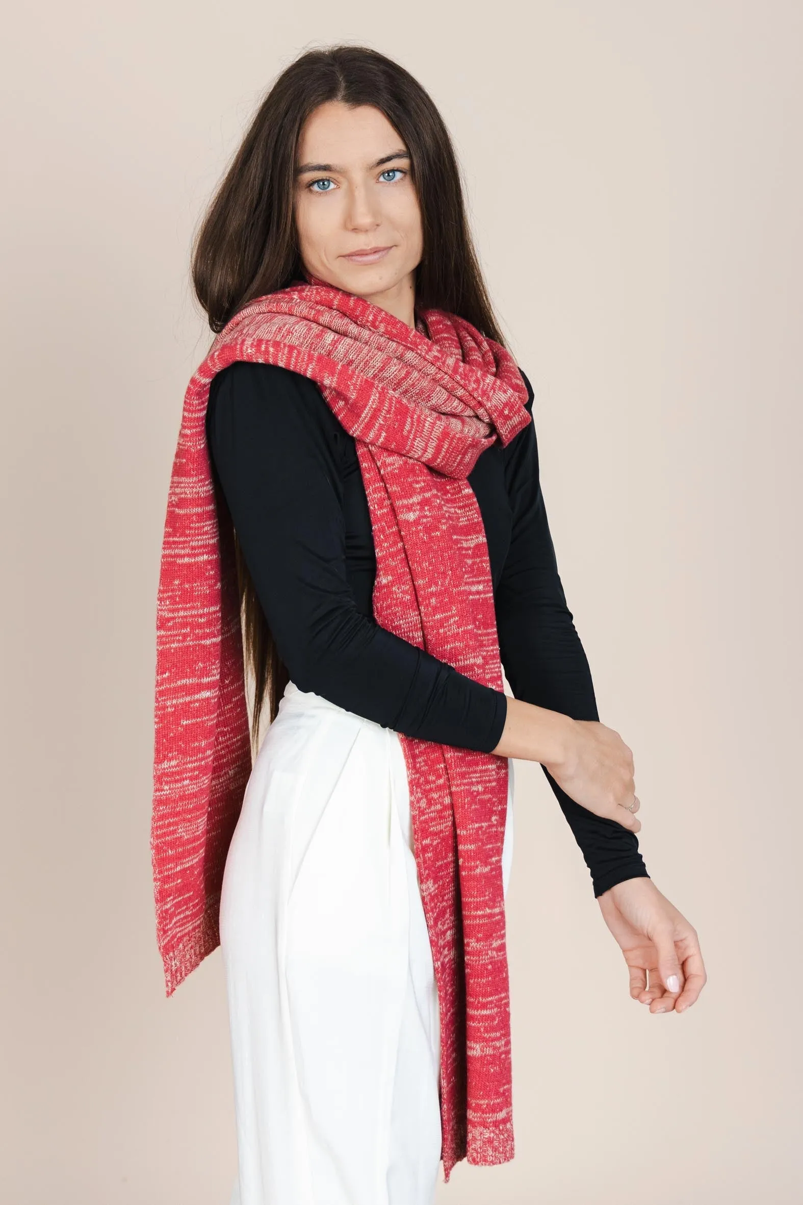 The Hemp & Wool Scarf Pink sold by Ivalo.com