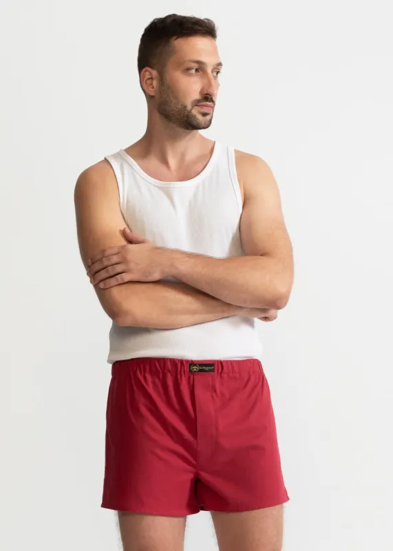 The Cotton Boxer Shorts Cherry Red sold by Ivalo.com