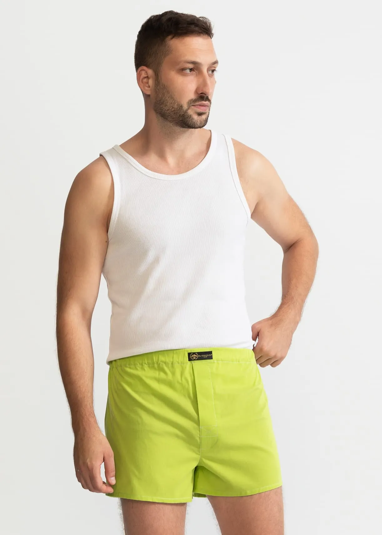 The Cotton Boxer Shorts Pistachio Green sold by Ivalo.com