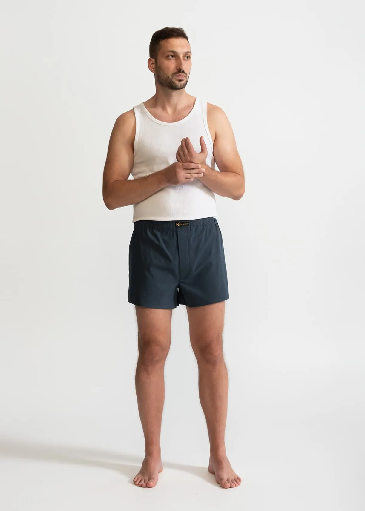 The Cotton Boxer Shorts Grey sold by Ivalo.com product image thumbnail 3