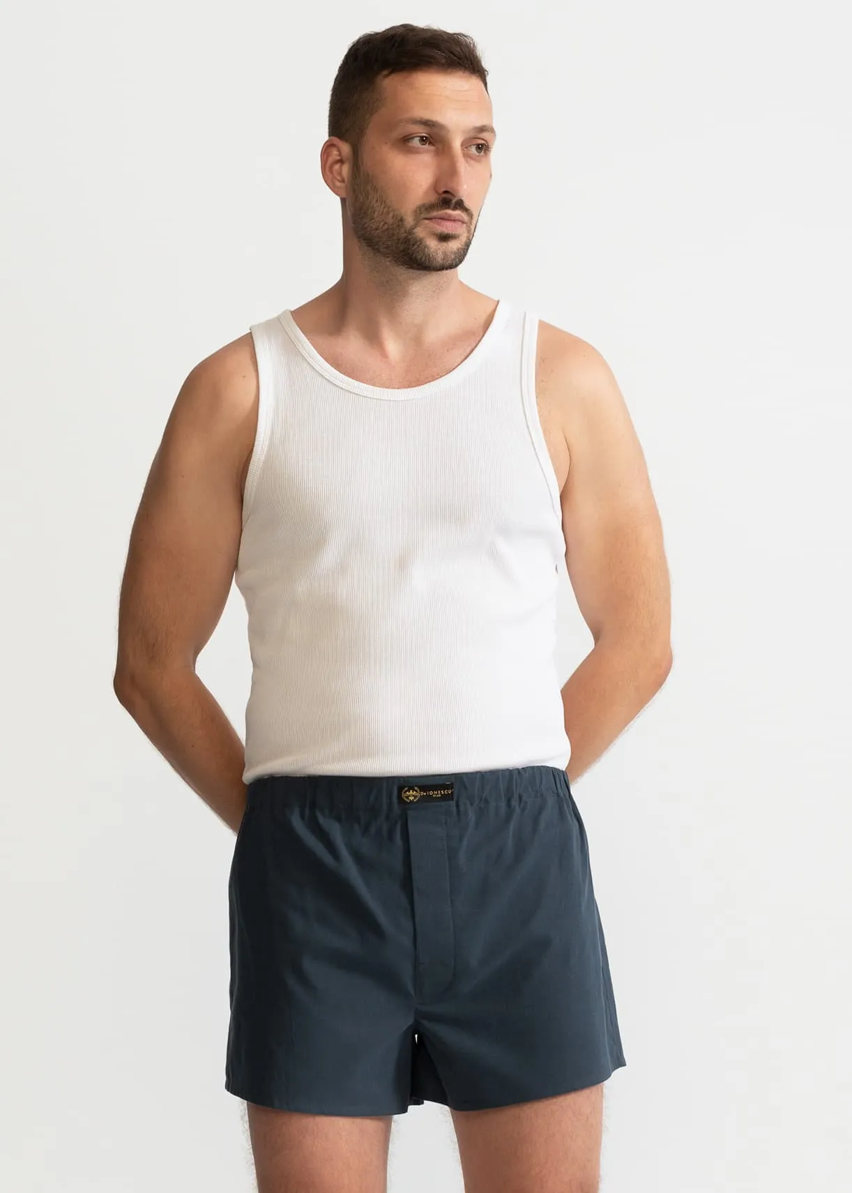 The Cotton Boxer Shorts Grey sold by Ivalo.com