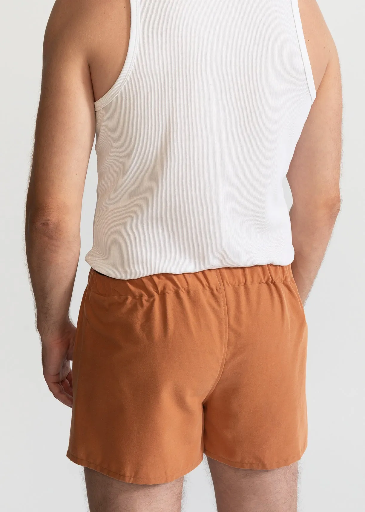The Cotton Boxer Shorts Camel Brown sold by Ivalo.com product image thumbnail 2