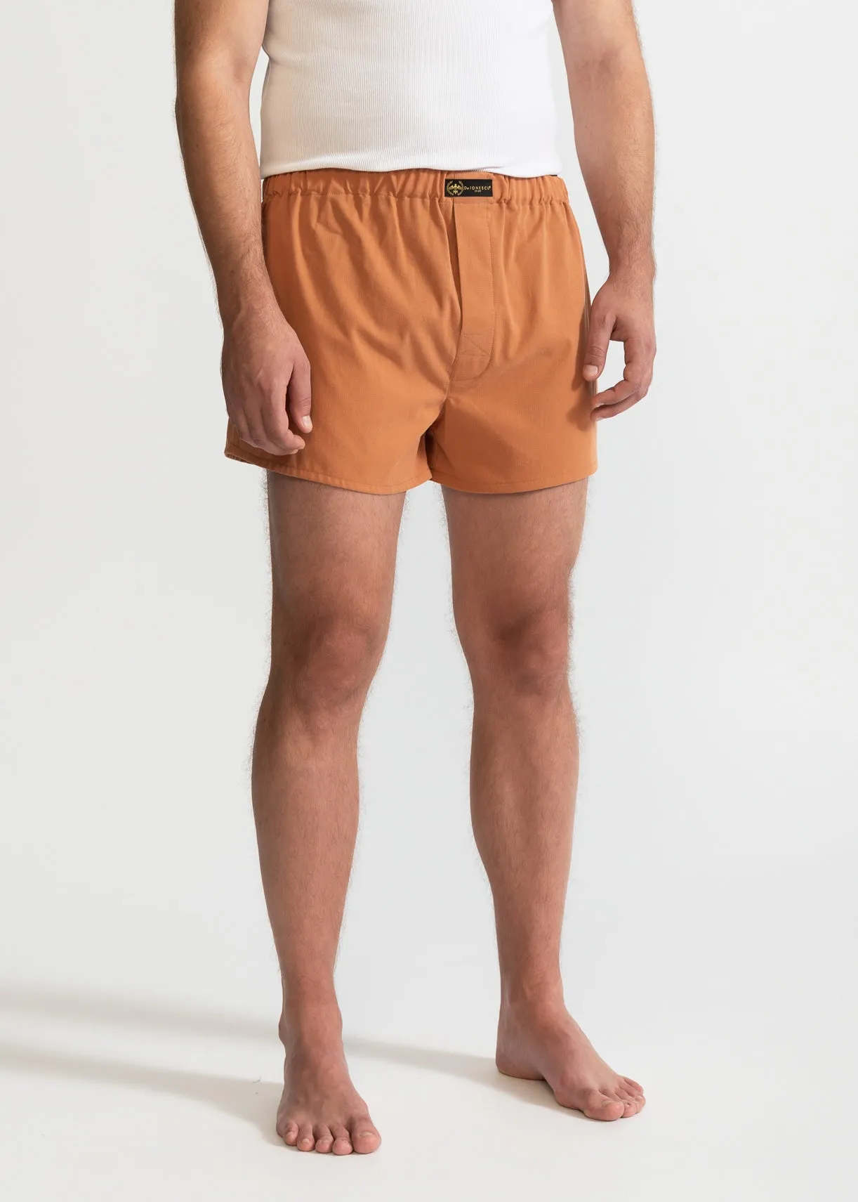 The Cotton Boxer Shorts Camel Brown sold by Ivalo.com product image thumbnail 5
