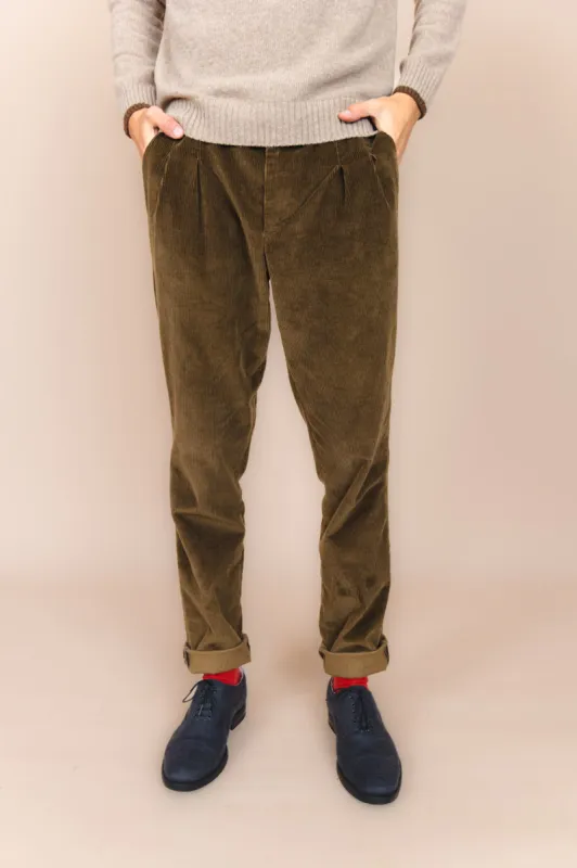 The Dacian Corduroy Trousers  Russet Brown sold by Ivalo.com
