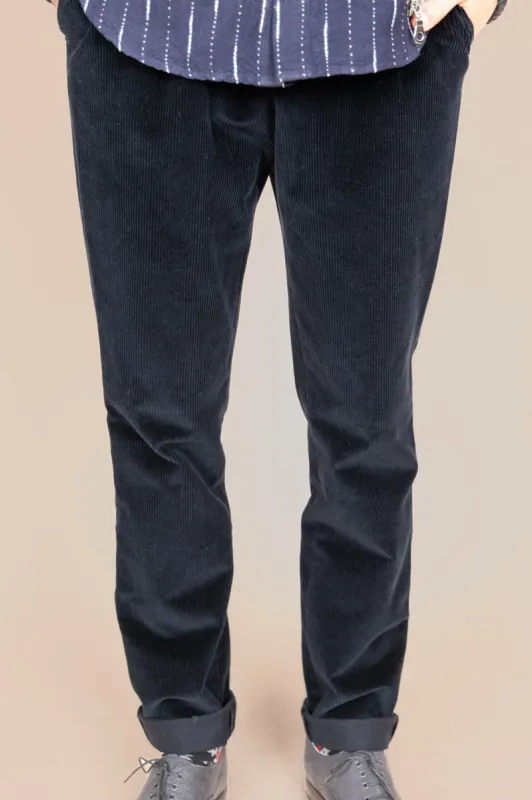 The Dacian Corduroy Trousers  Navy Blue sold by Ivalo.com