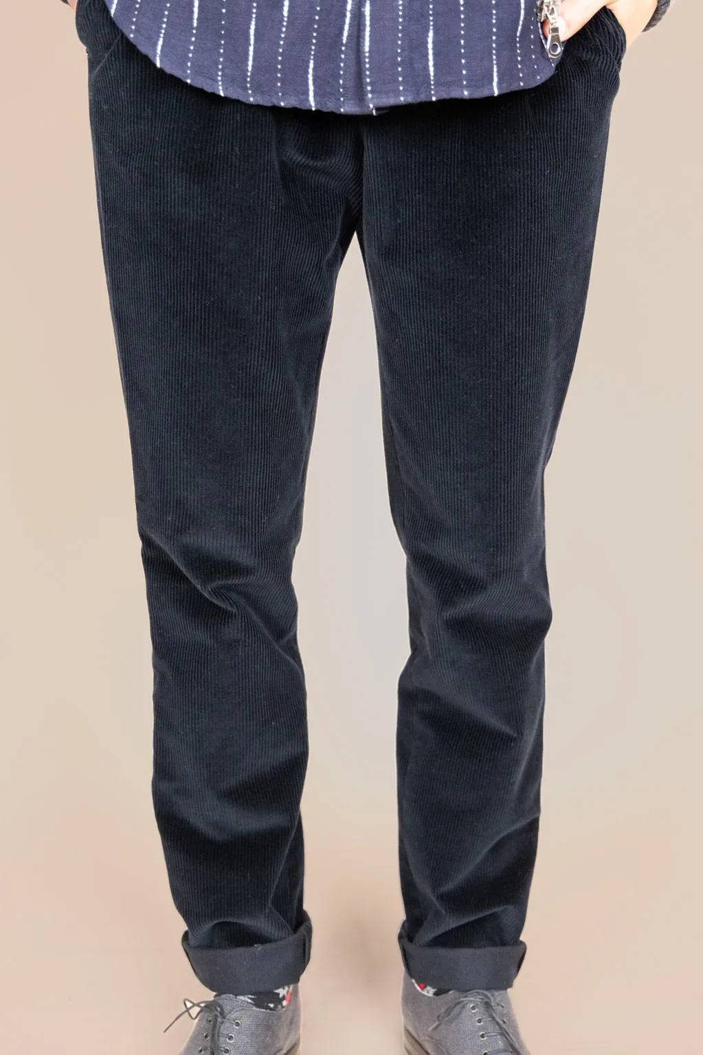 The Dacian Corduroy Trousers  Navy Blue sold by Ivalo.com
